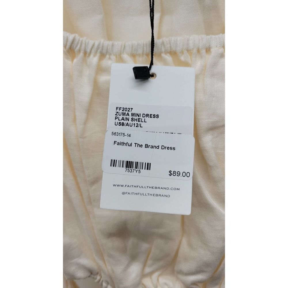 Faithfull the Brand Linen Cut-Out Mini Dress - Picture 4 of 6